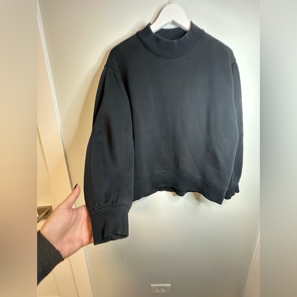 Everlane Crewneck Comfy Casual Sporty Sweatshirt Cotton Bkend Black Sz Small - Picture 8 of 17